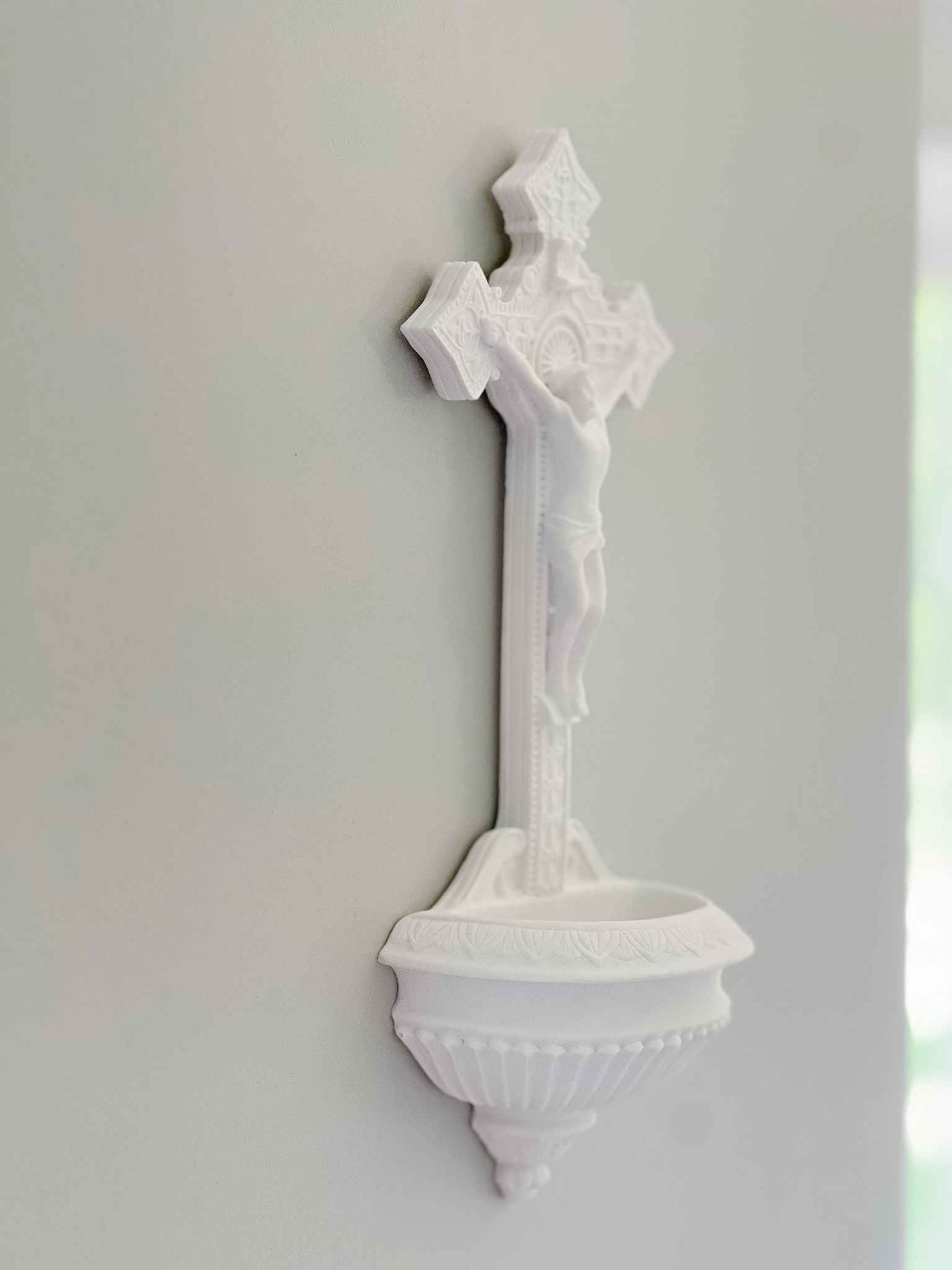 Crucifix Holy Water Font