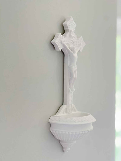 Crucifix Holy Water Font