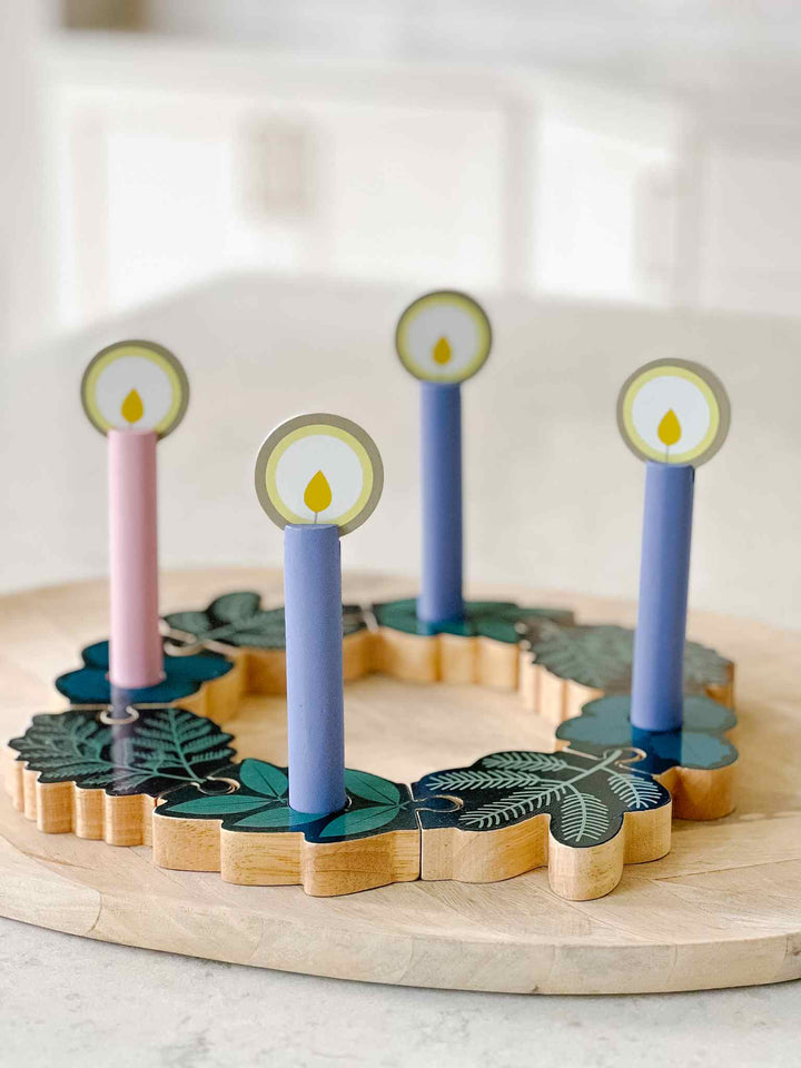 Double Sided Advent to Christmas Wooden Wreath Set – House of Joppa