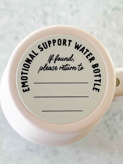 Emotional Support Water Bottle If Found Stickers - Set of 3