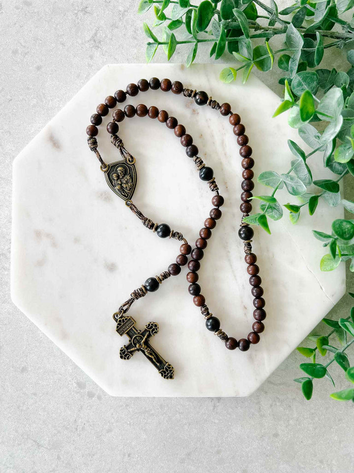Joseph Terror of Demons Rosary Antique Bronze – House of Joppa