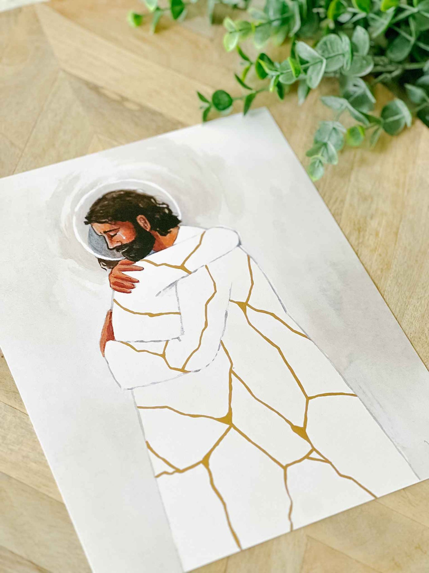He Binds Up The Broken-hearted - Print