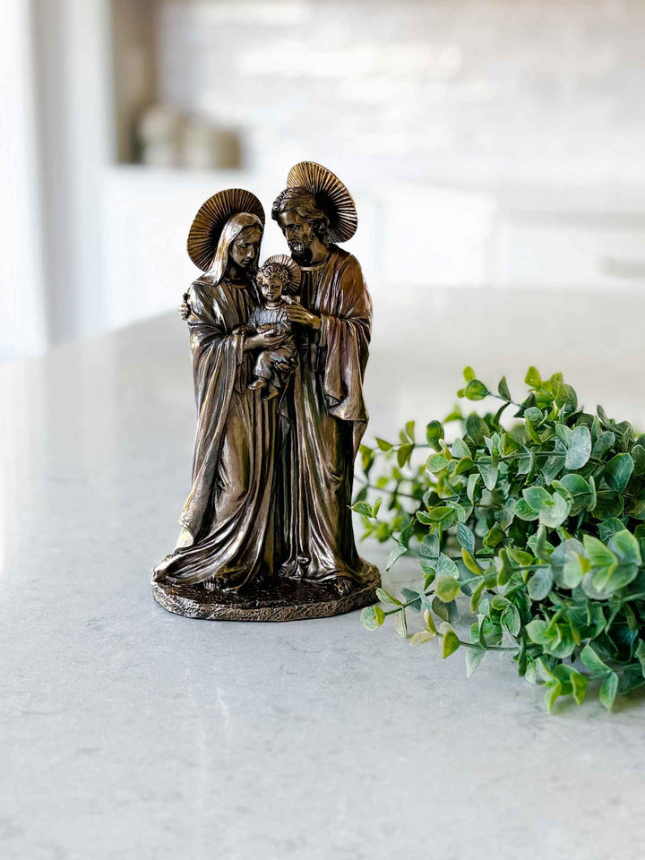 k195r124 Sculpture House「聖母へ捧げる花」オブジェ 置物 Holy Family Statue - Bronze – House of Joppa