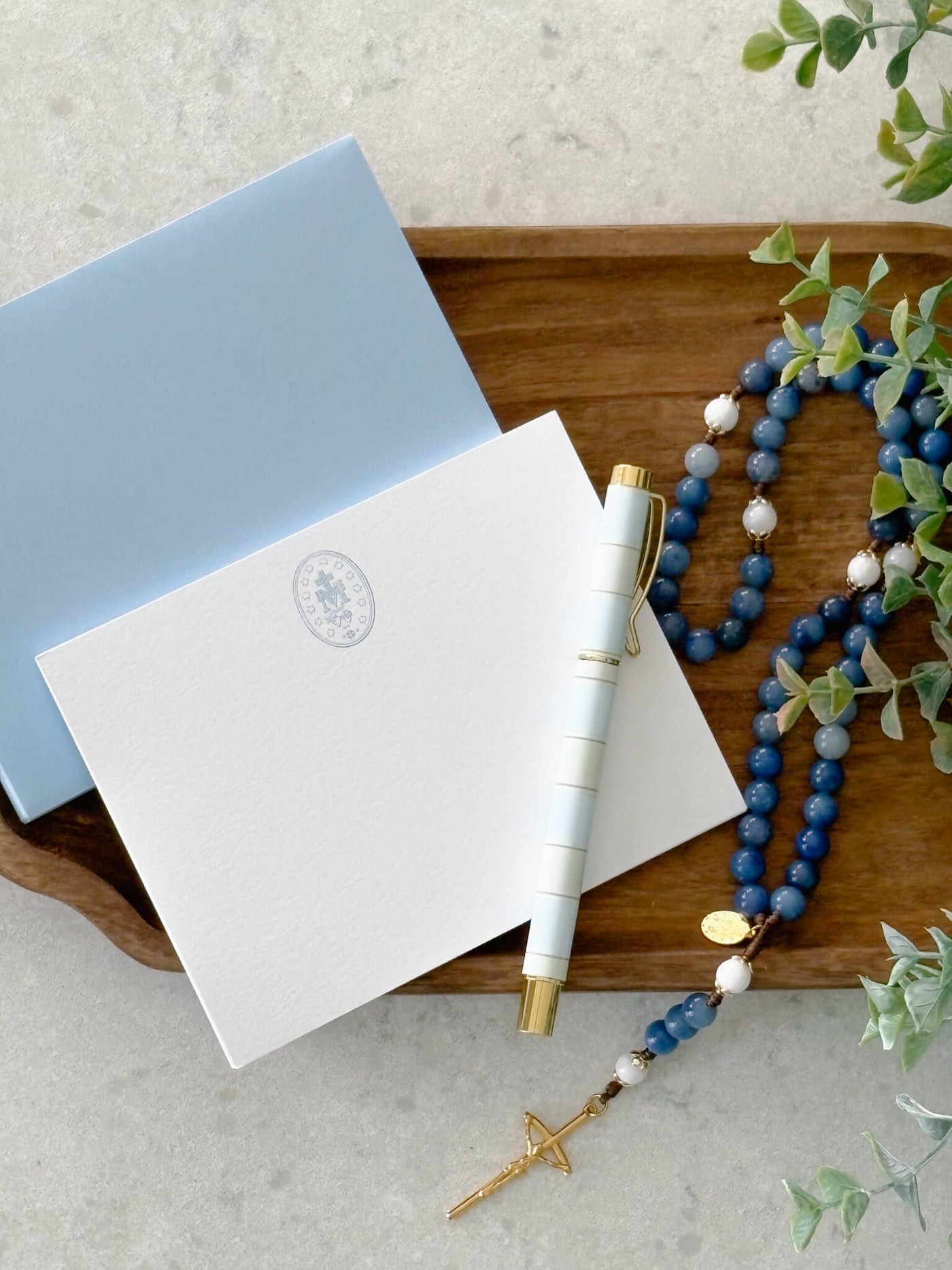 Miraculous Medal Catholic Stationery Set