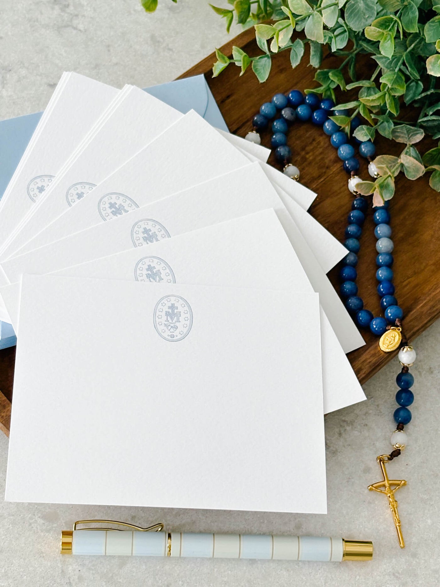 Miraculous Medal Catholic Stationery Set