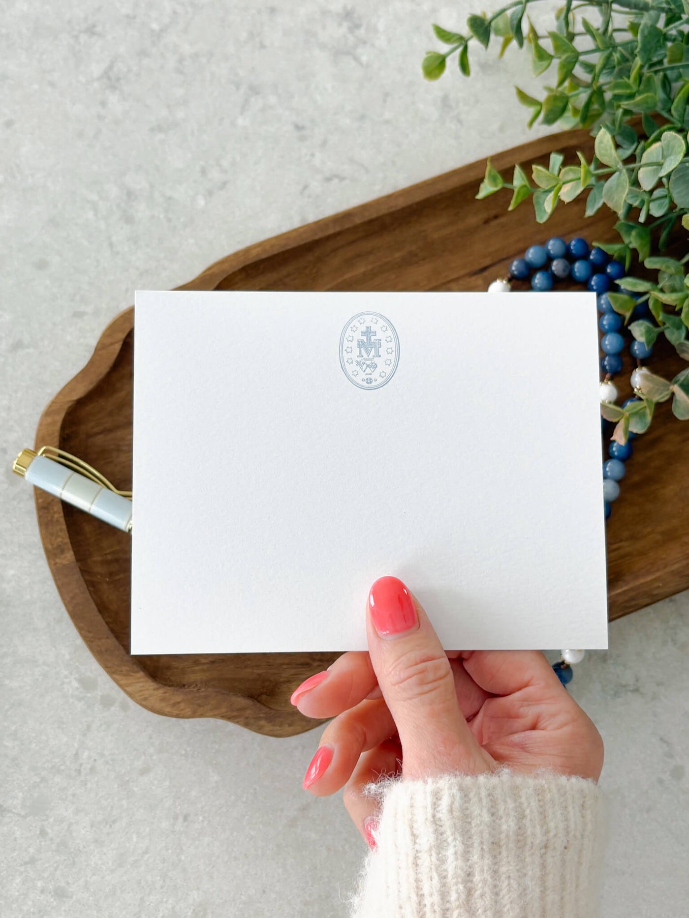 Miraculous Medal Catholic Stationery Set