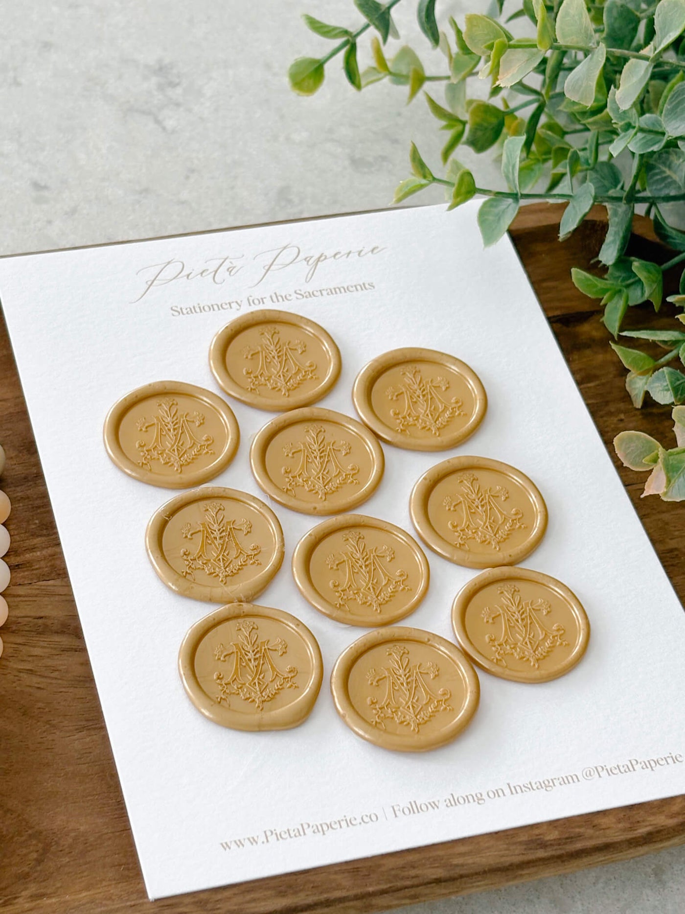 Catholic Wax Seals - Auspice Maria