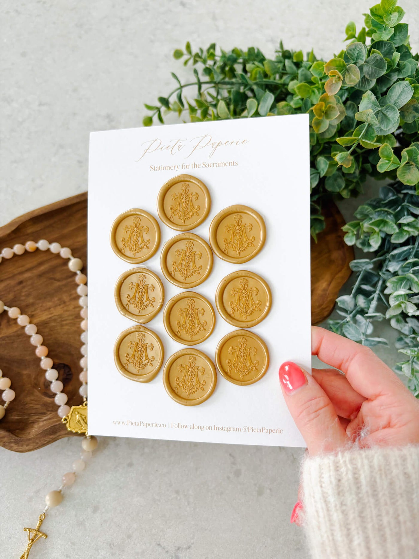 Catholic Wax Seals - Auspice Maria