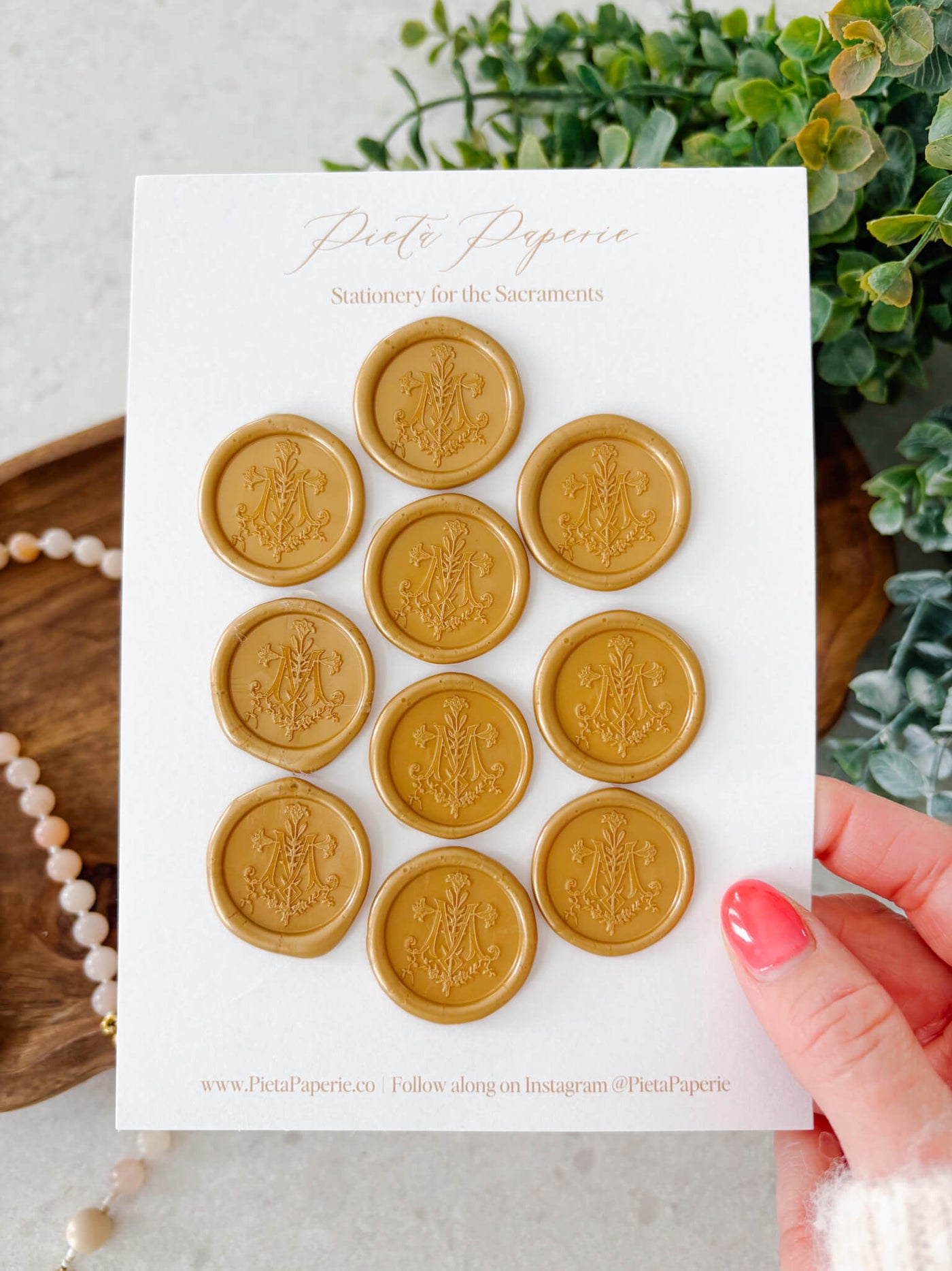 Catholic Wax Seals - Auspice Maria