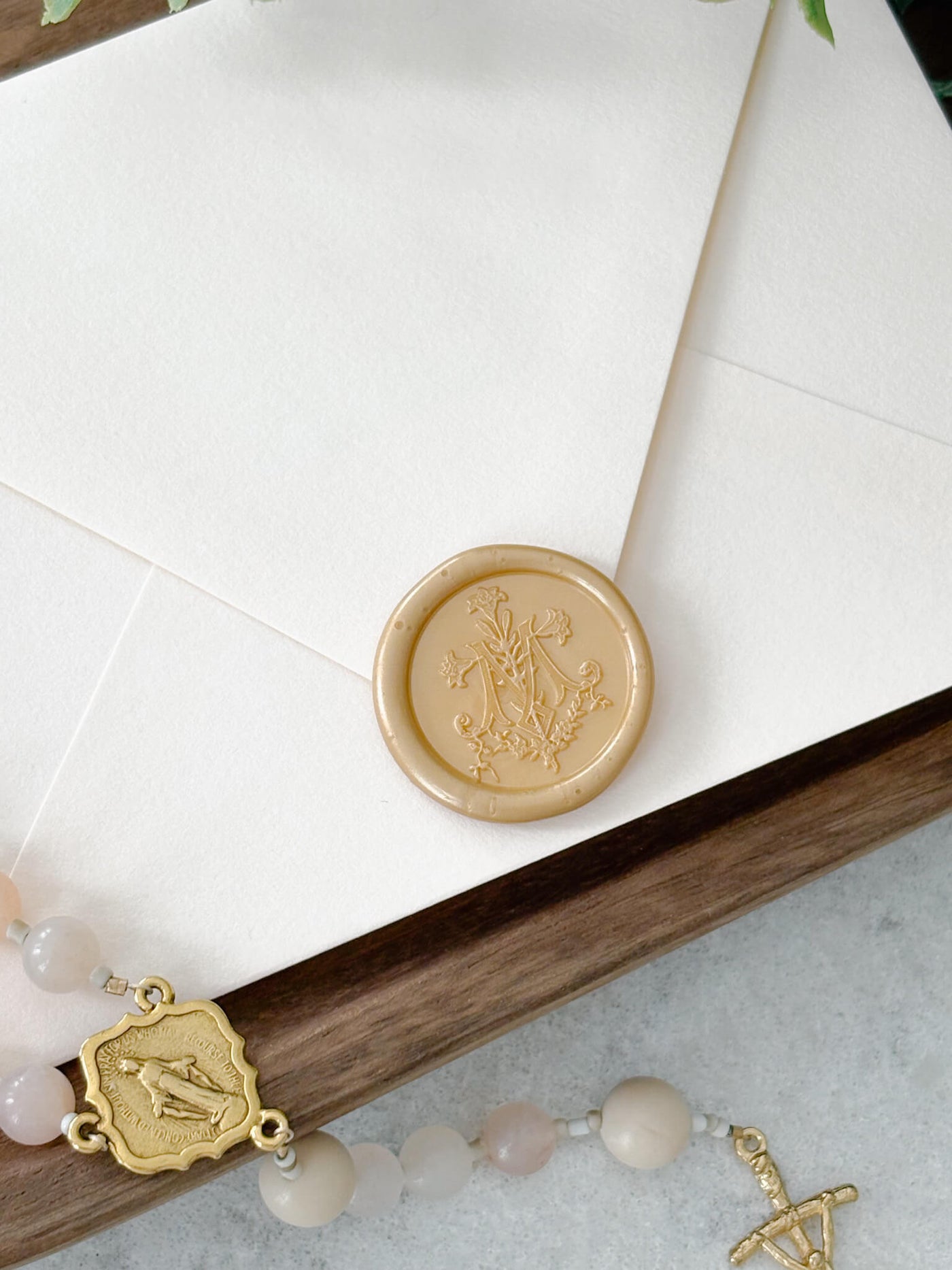 Catholic Wax Seals - Auspice Maria