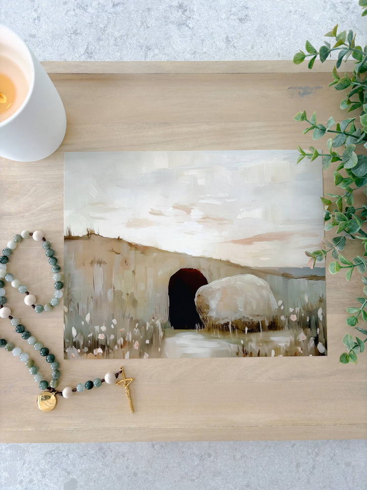 He is Risen - Easter Art Print