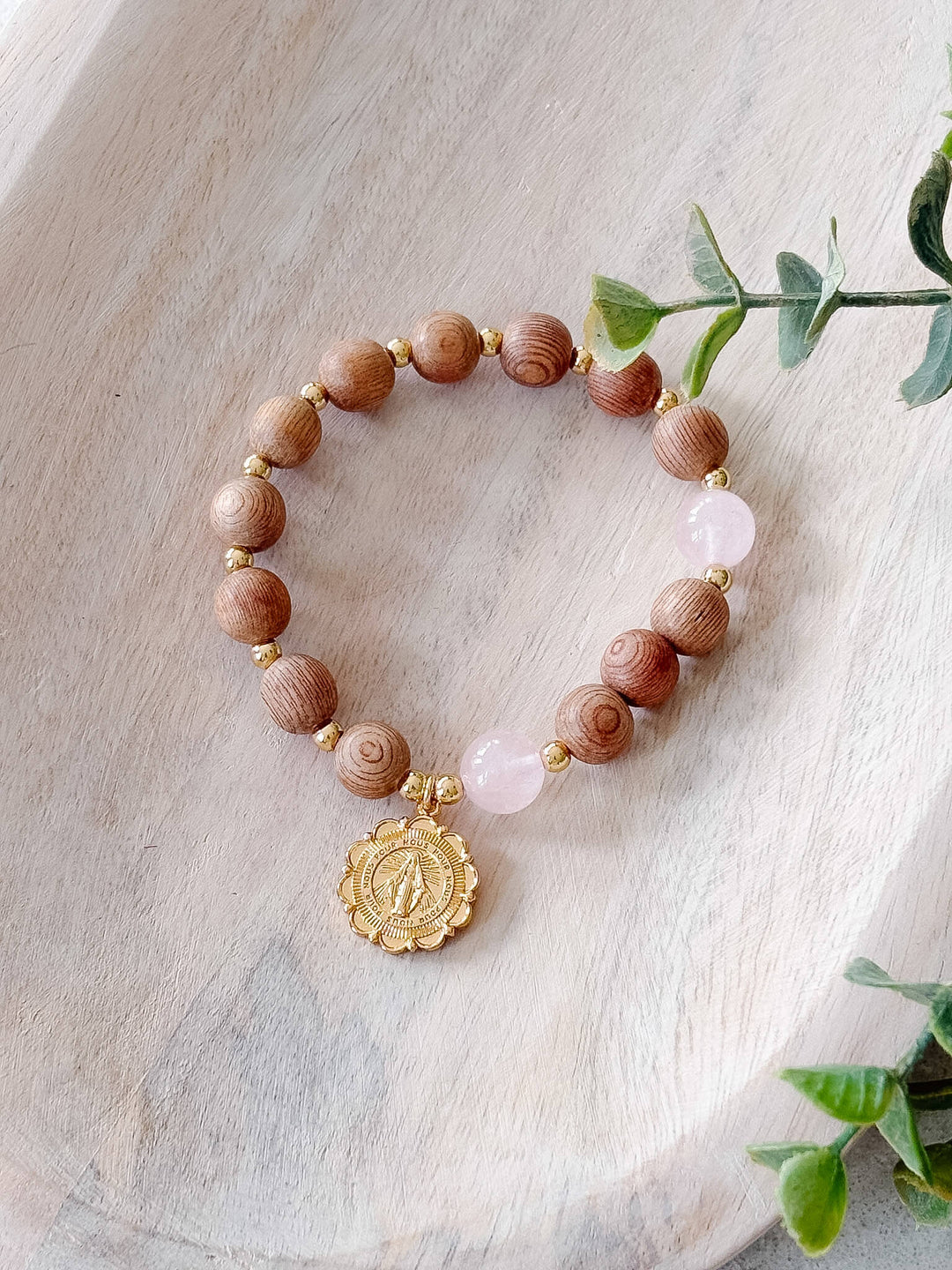 Rose Quartz Rosary Bracelet | Catholic Jewelry | House of Joppa
