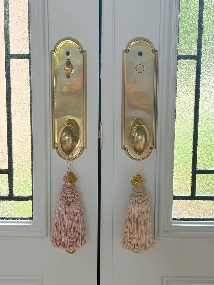 Sacred Heart Home Blessing Tassel - Beige