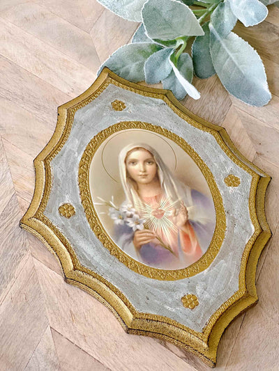 Immaculate Heart of Mary - Florentine Plaque