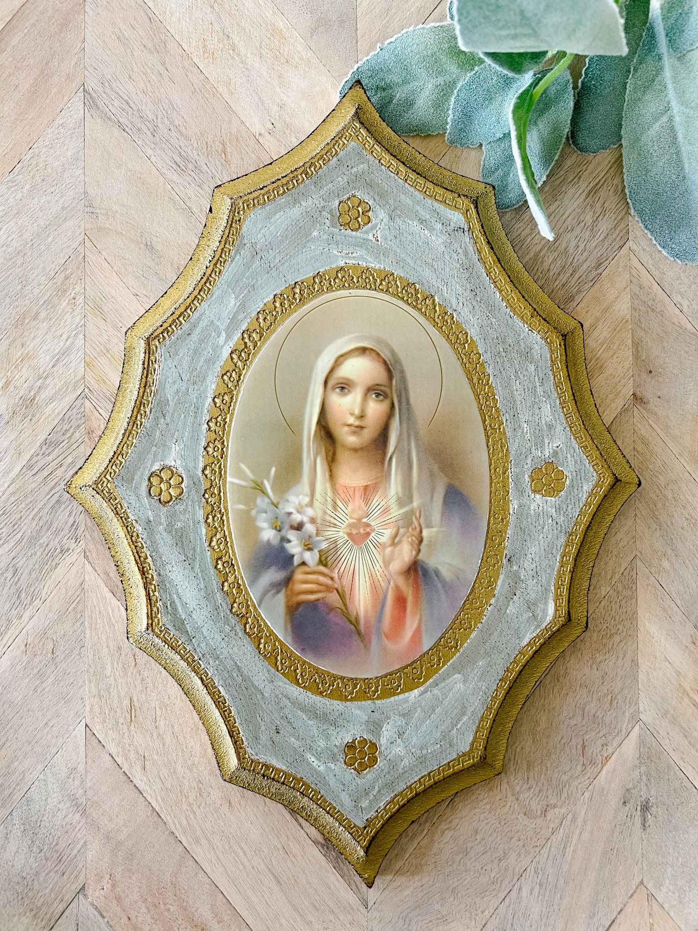 Immaculate Heart of Mary - Florentine Plaque