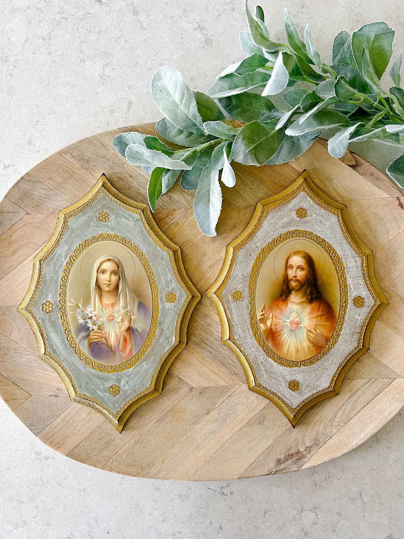 Immaculate Heart of Mary - Florentine Plaque