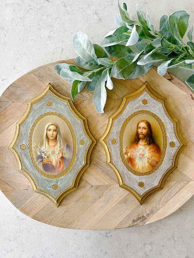 Sacred Heart of Jesus - Florentine Plaque