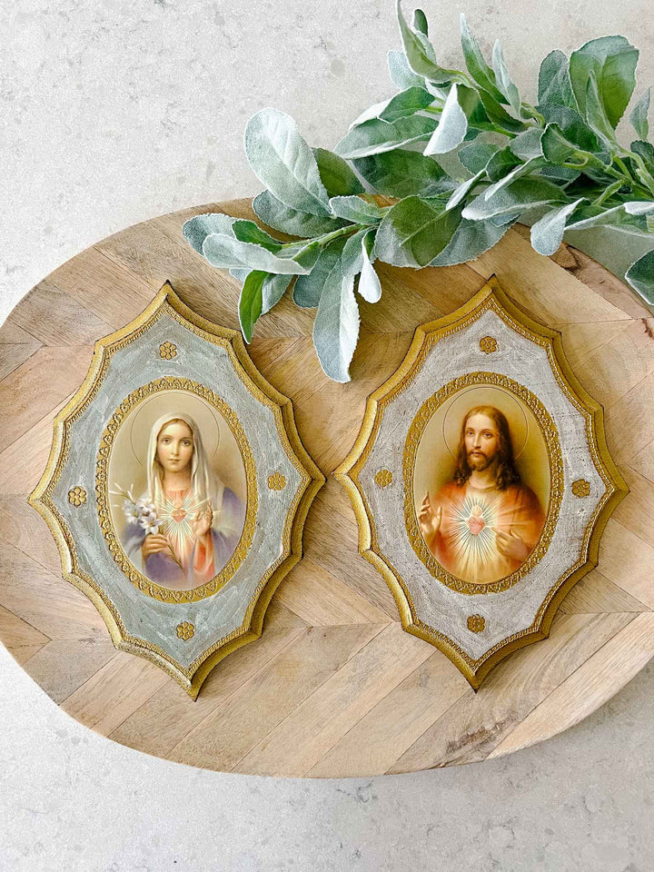 Sacred Heart of Jesus Florentine Plaque – House of Joppa