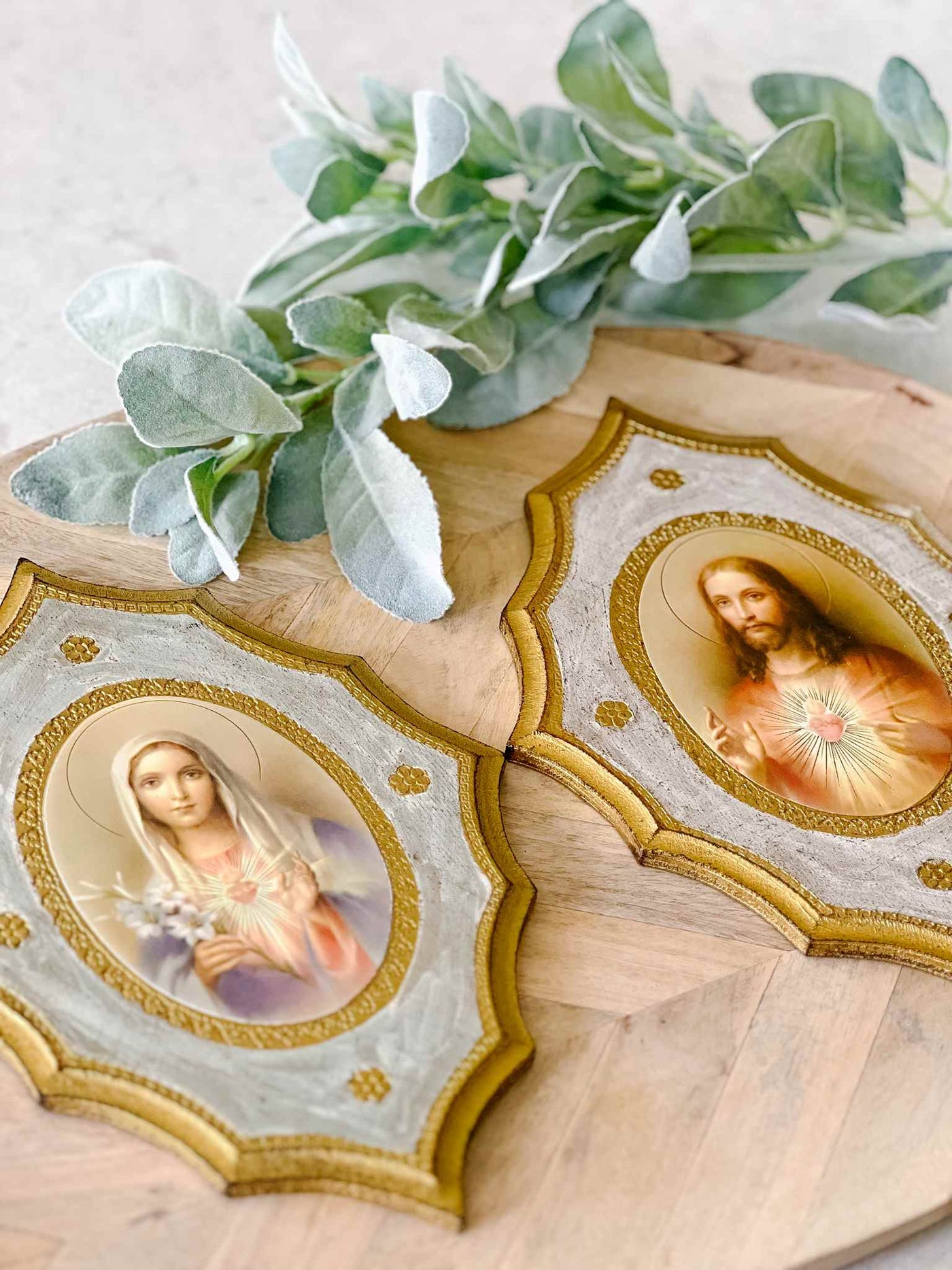 Sacred Heart of Jesus - Florentine Plaque