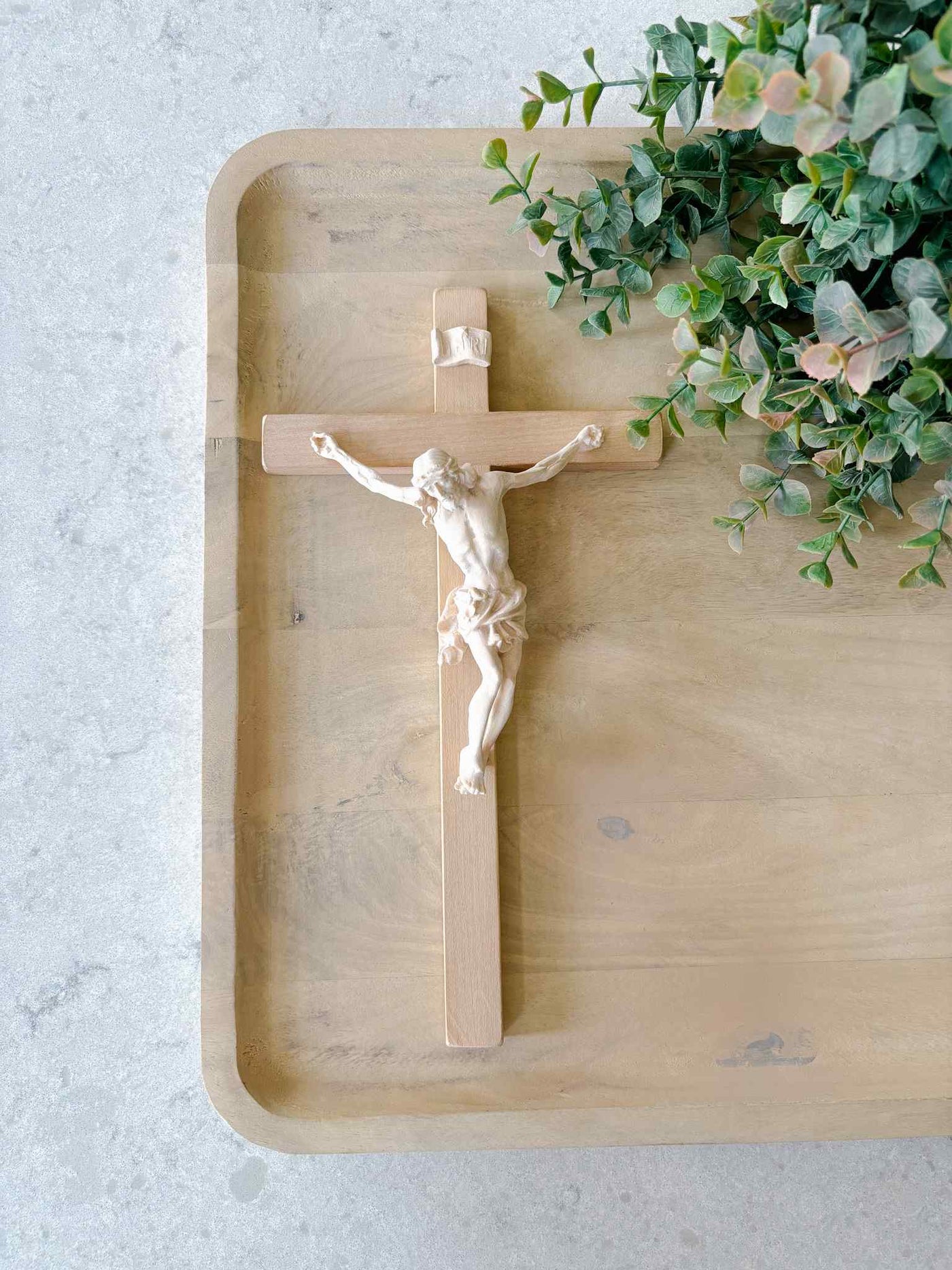 Italian Wooden Crucifix
