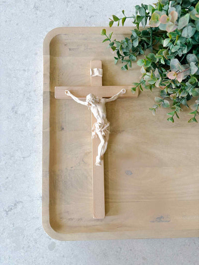 Italian Wooden Crucifix