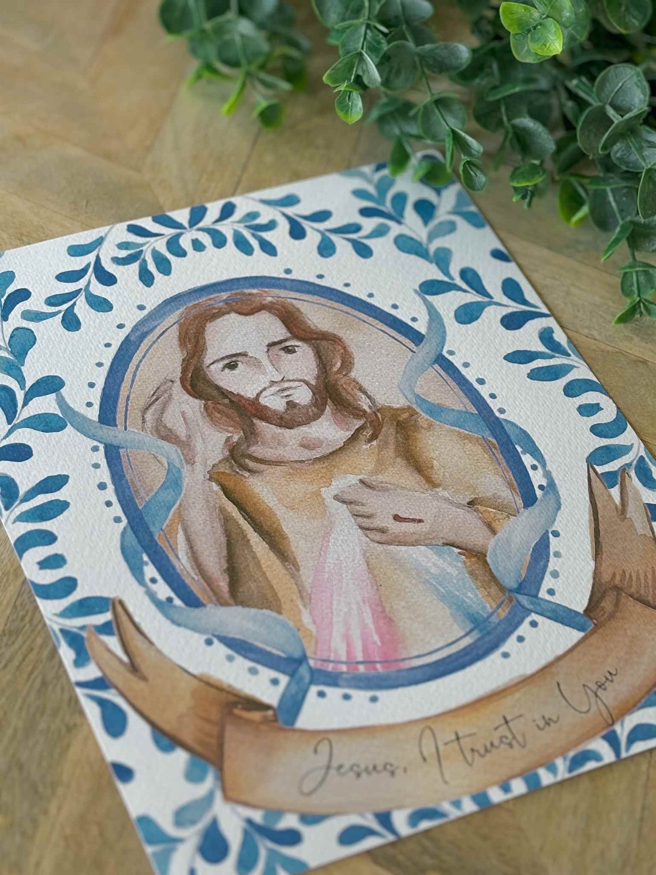 Jesus, I Trust in You Watercolor Print House of Joppa