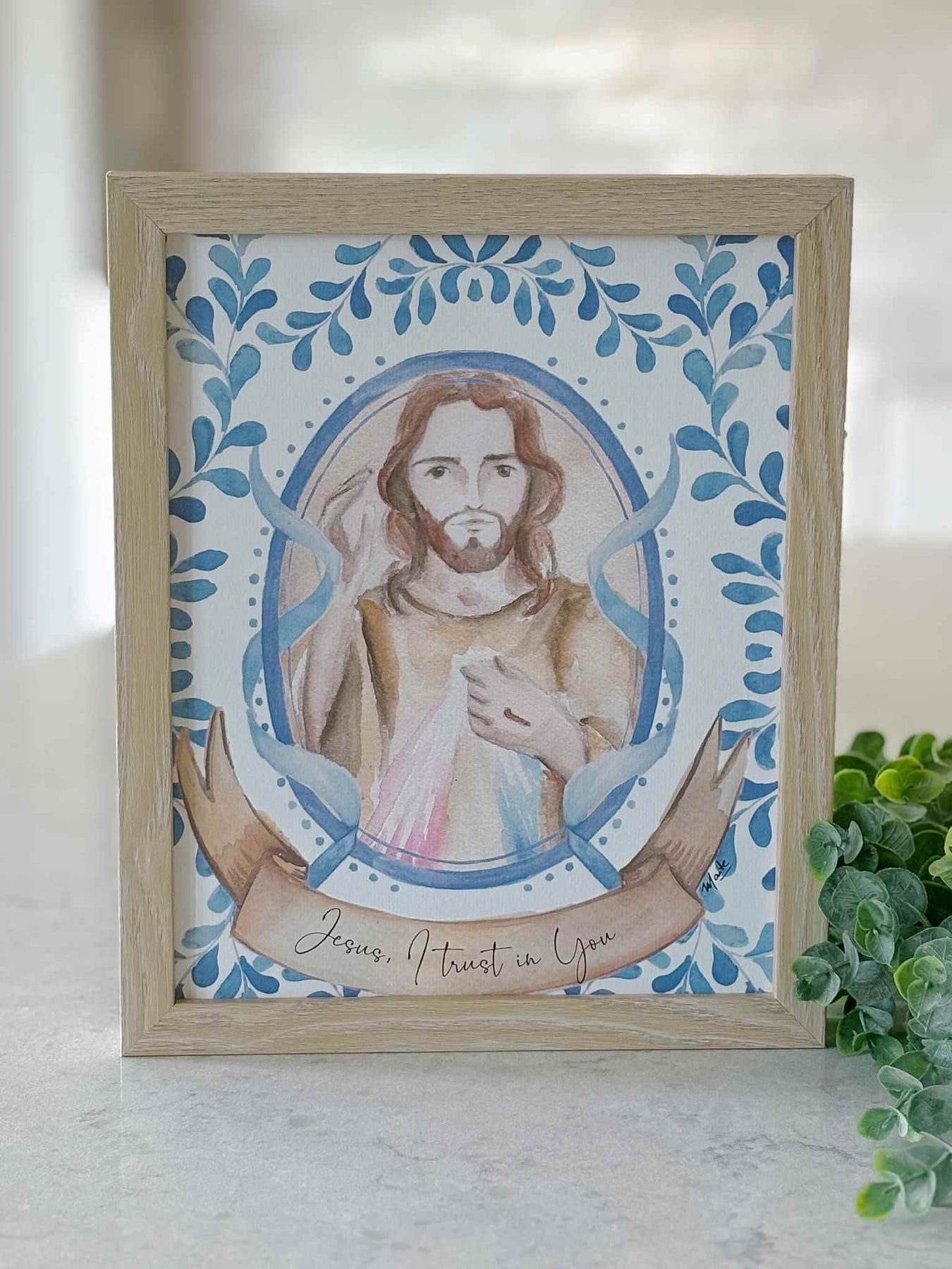 Jesus, I Trust in You Watercolor Print House of Joppa