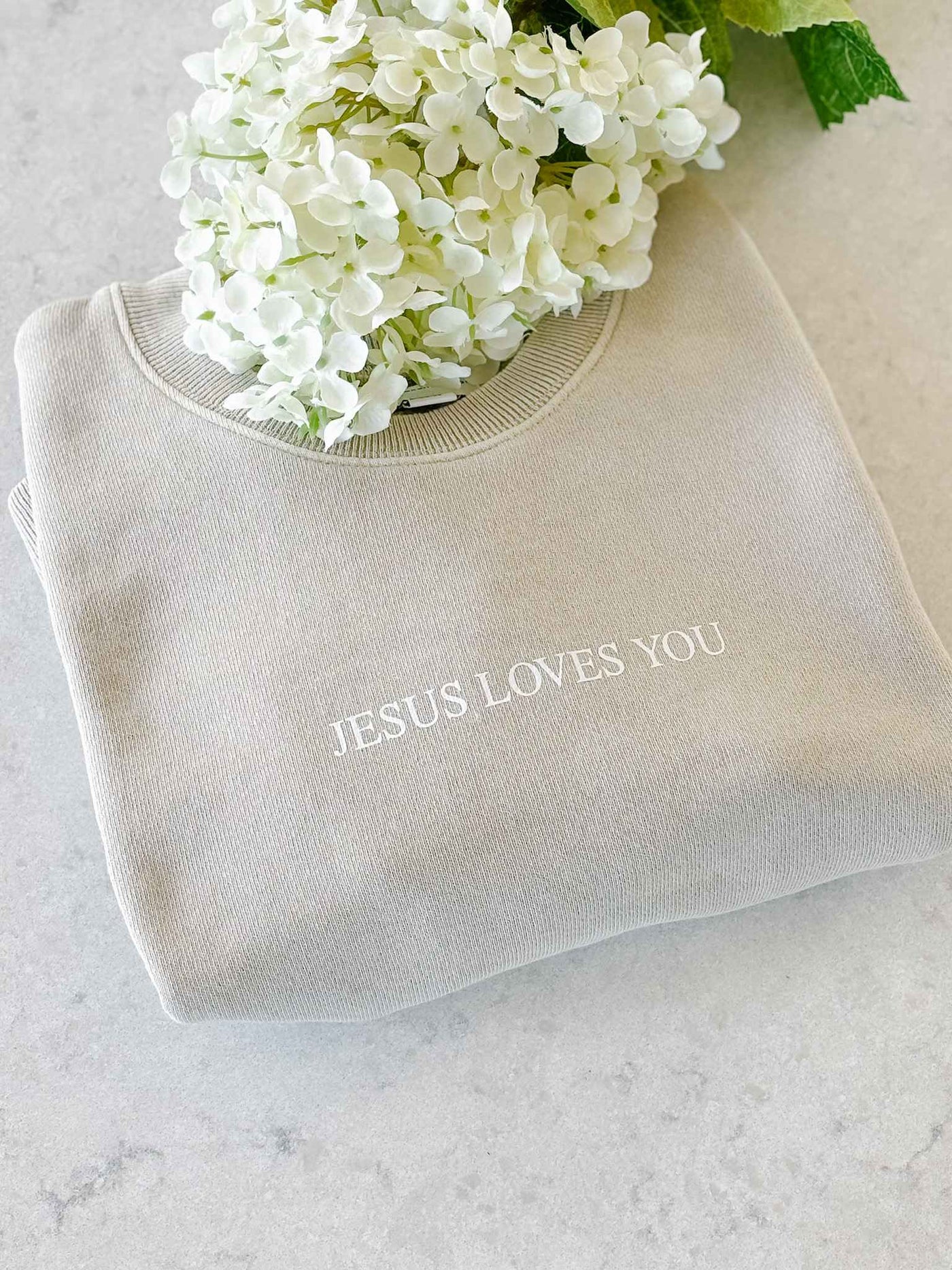 Jesus Loves You - Kids Crewneck - Neutral