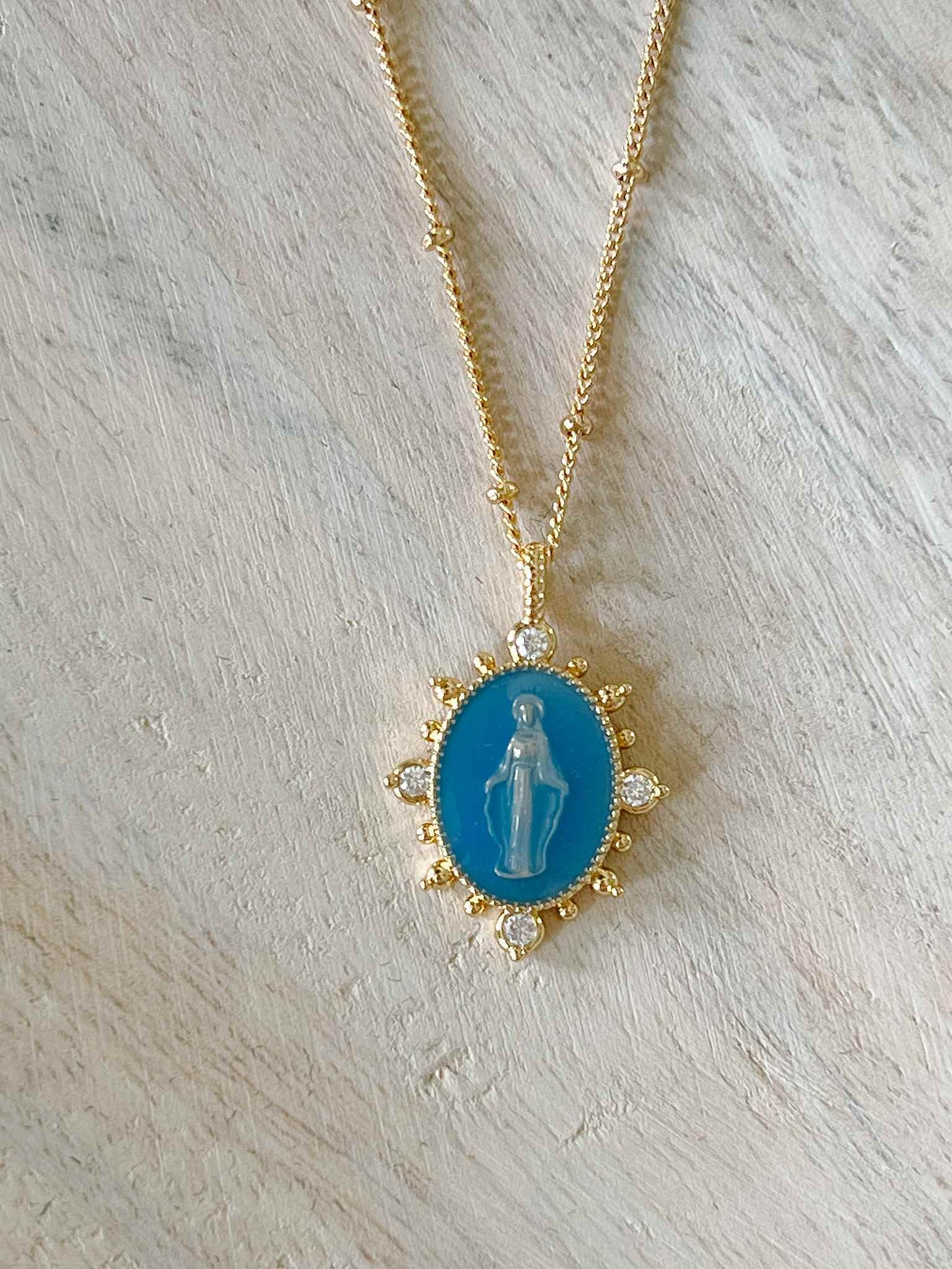 Lady Lourdes Necklace - French Blue