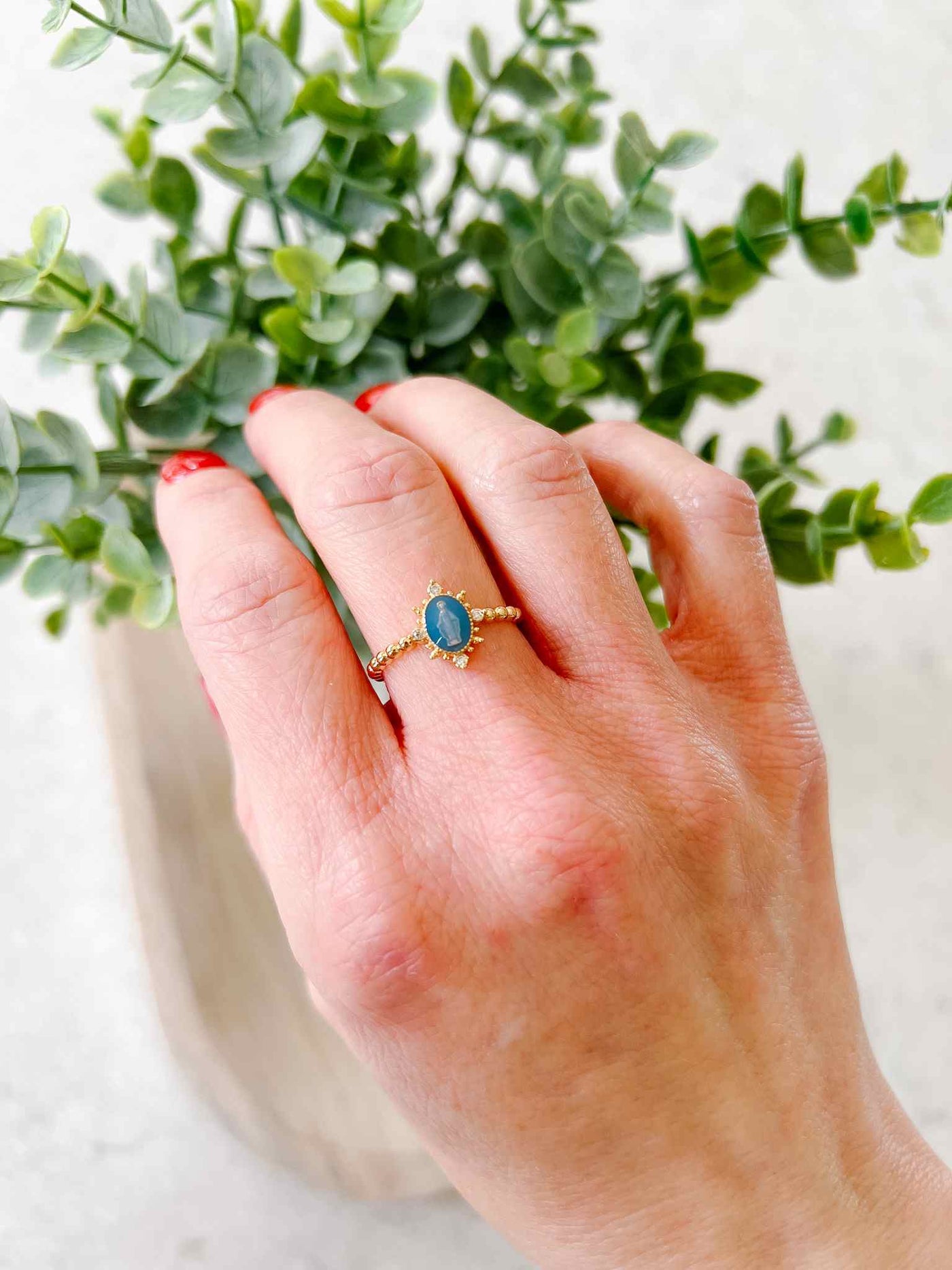 Lady Lourdes Ring- French Blue