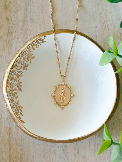 Lady Lourdes Necklace - Heavenly Pink