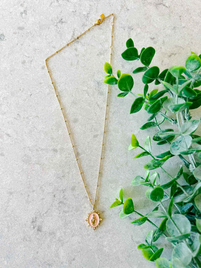 Lady Lourdes Necklace - Heavenly Pink