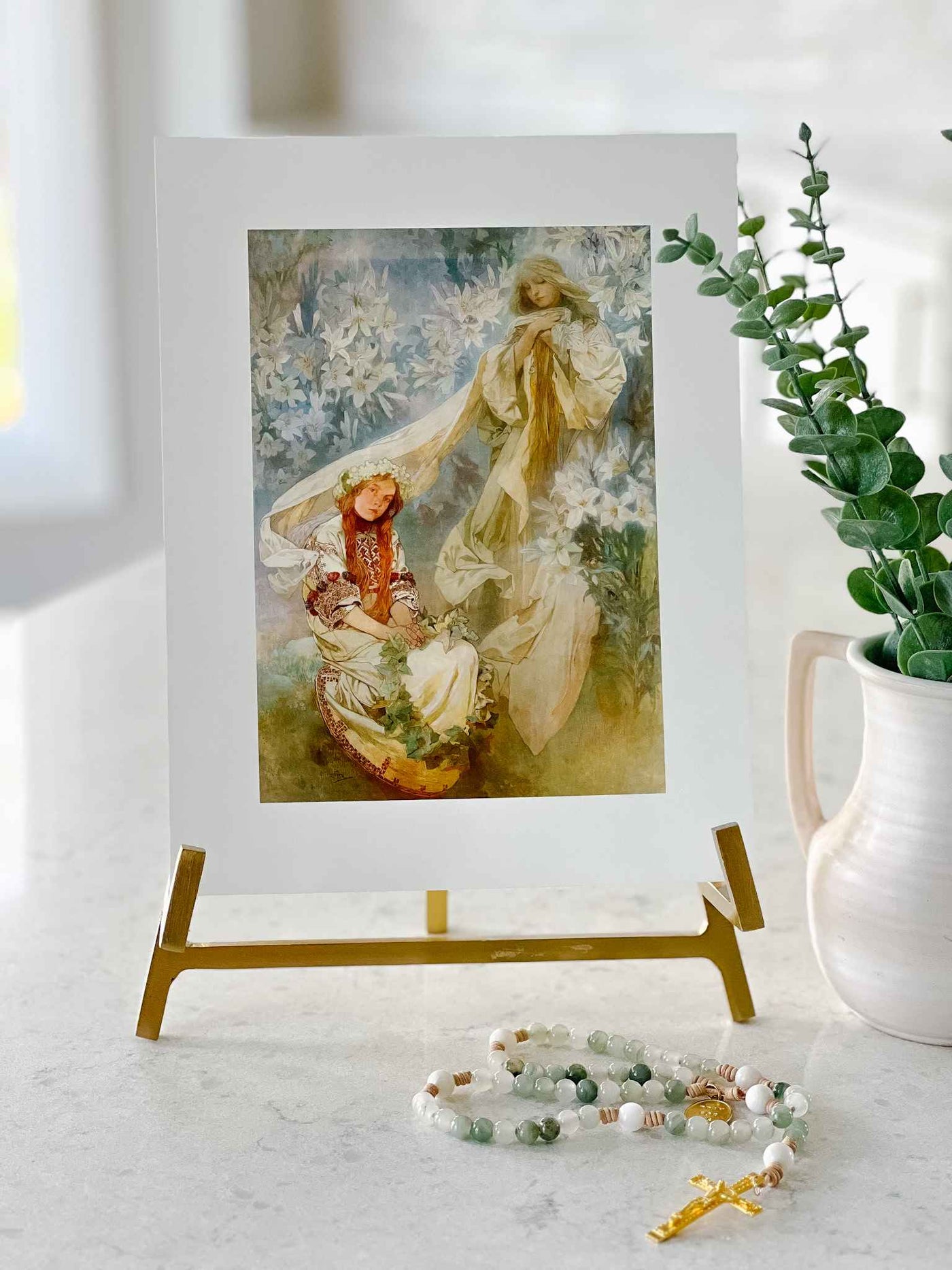 Madonna of the Lilies - Print