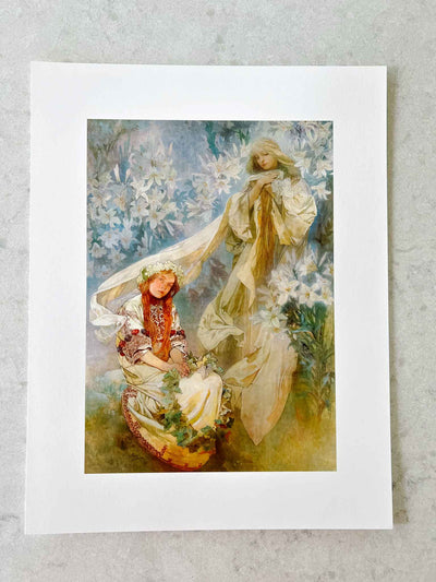 Madonna of the Lilies - Print