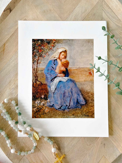 Madonna with her Child - Print