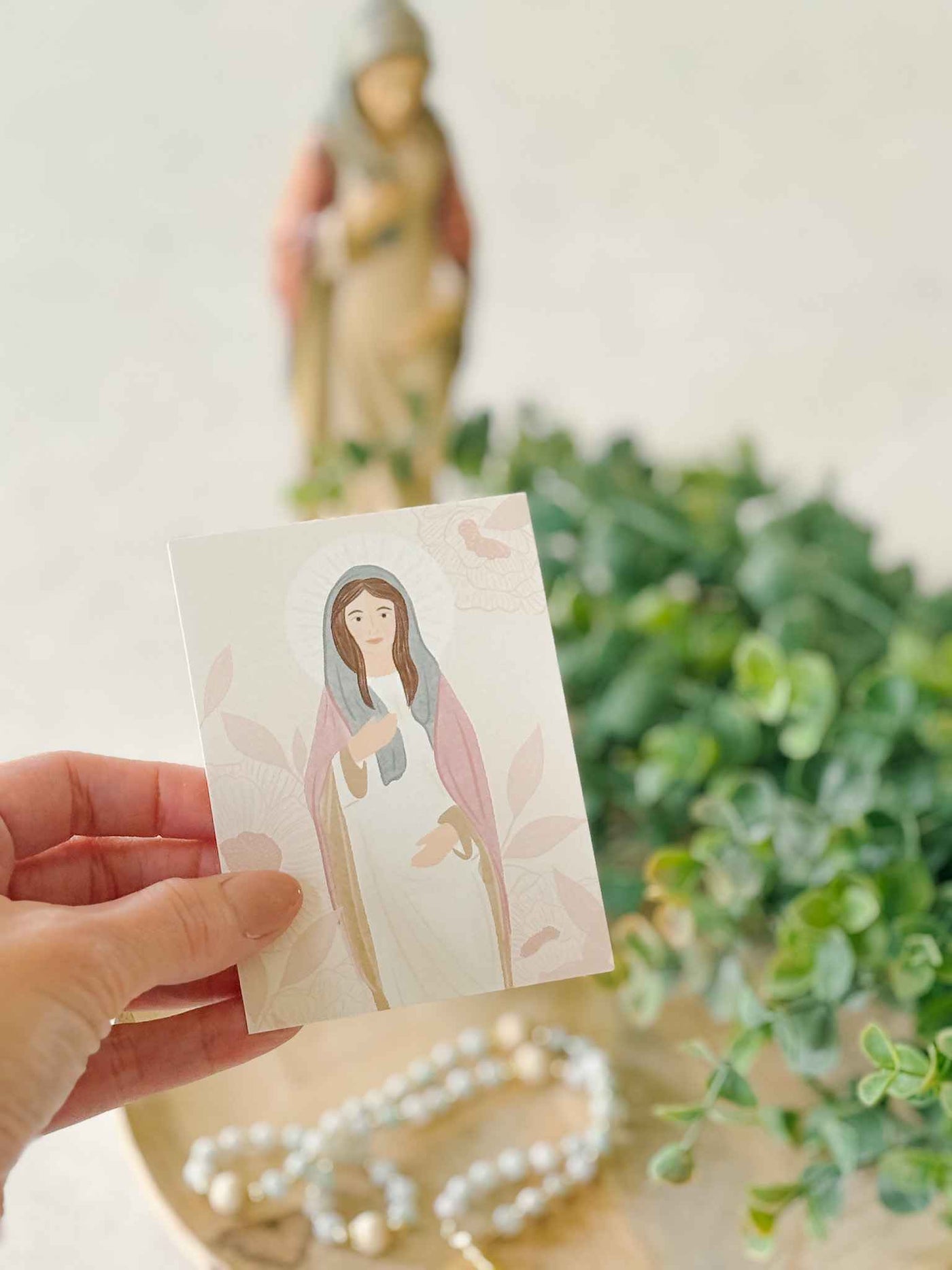 Mary, Tabernacle of Love Prayer Card