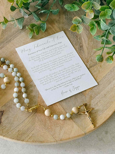 Mary, Tabernacle of Love Prayer Card