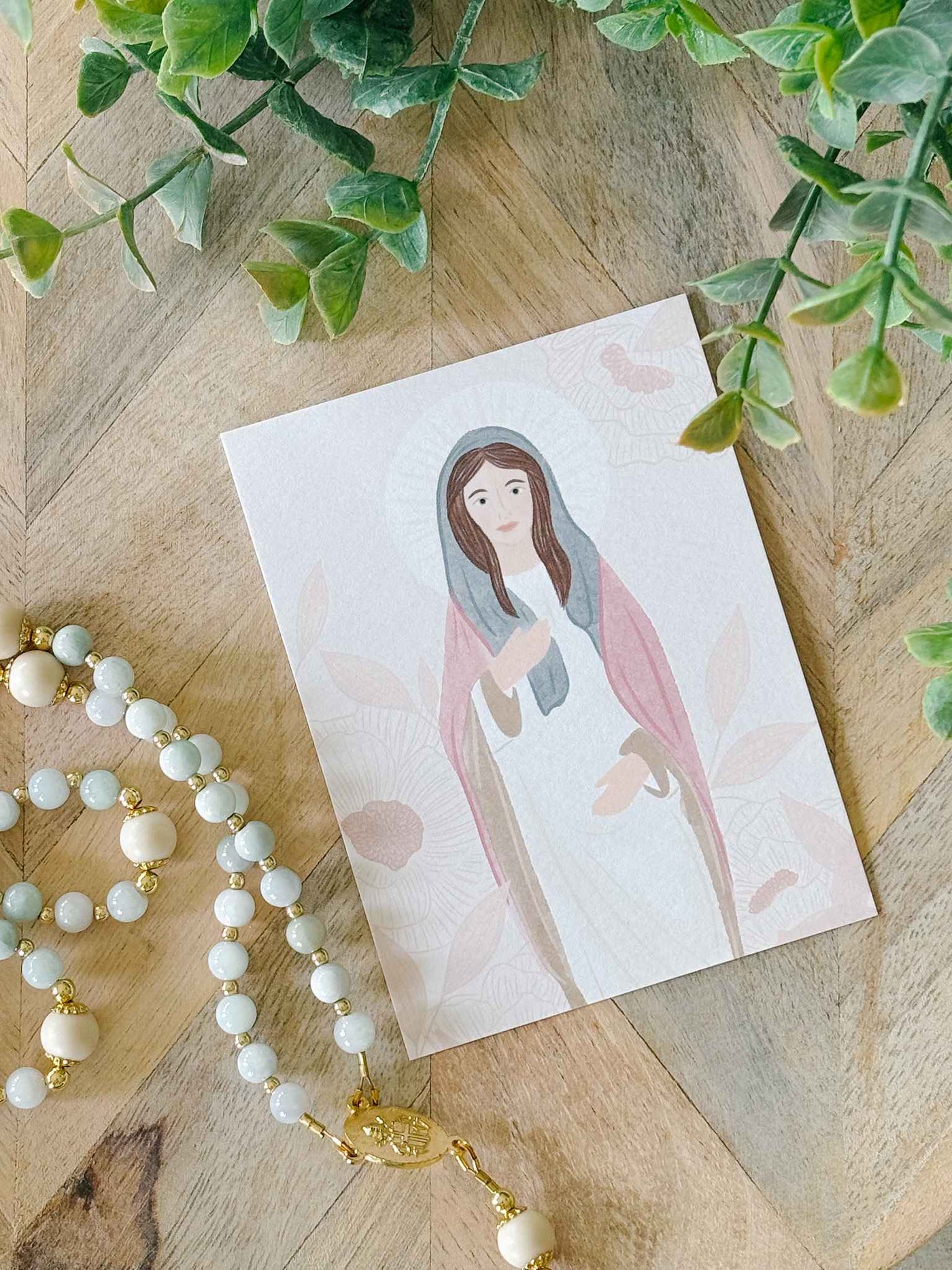Mary, Tabernacle of Love Prayer Card