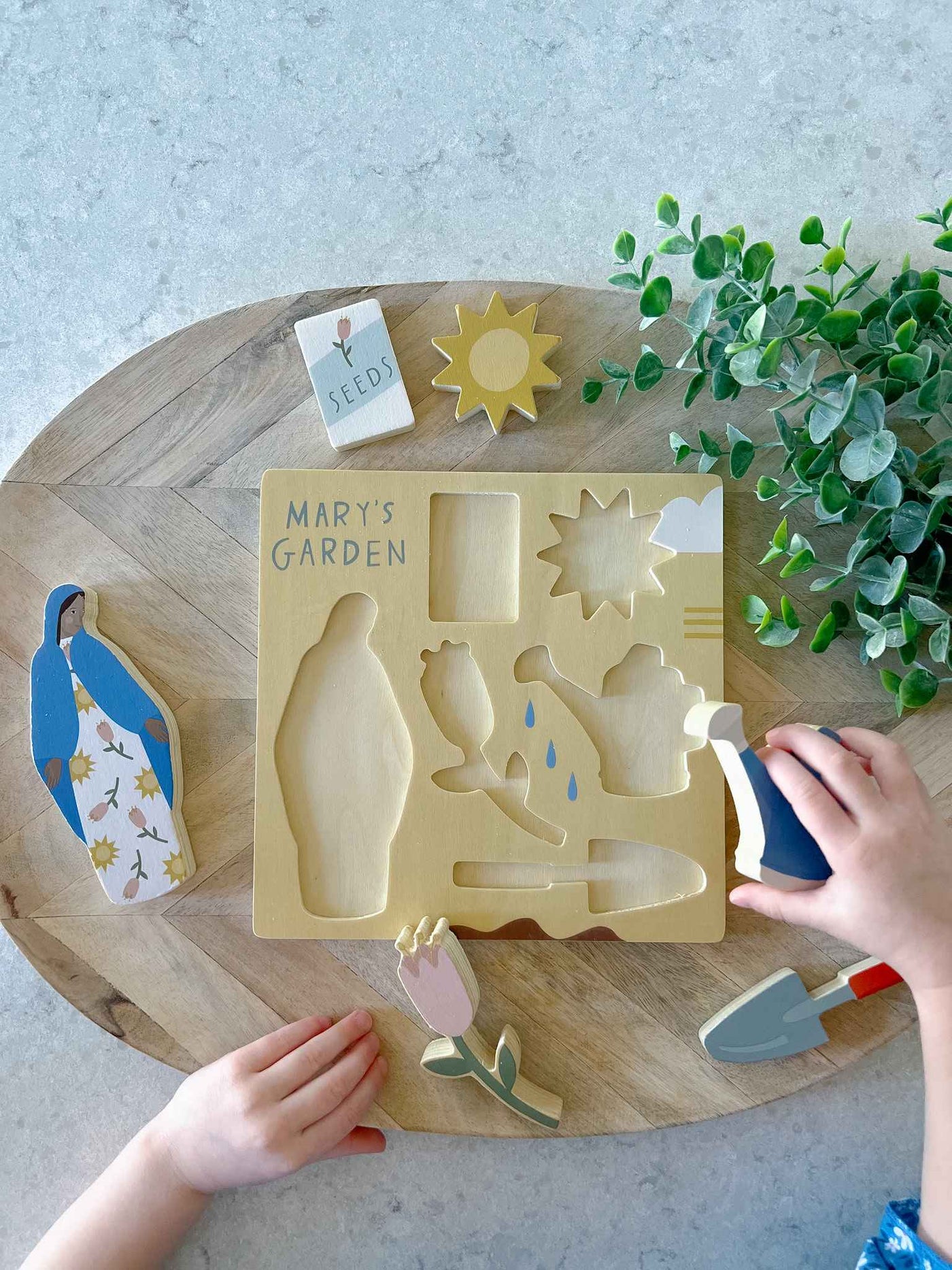 Mary's Garden Wooden Puzzle