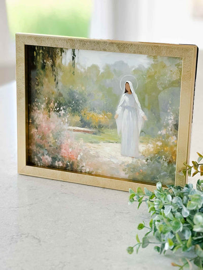Mary in the Garden - Modern Art Print