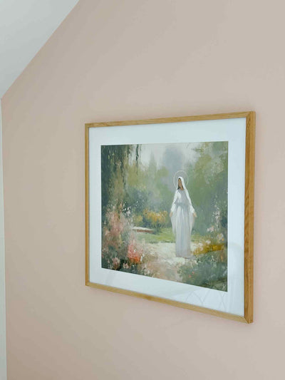 Mary in the Garden - Modern Art Print