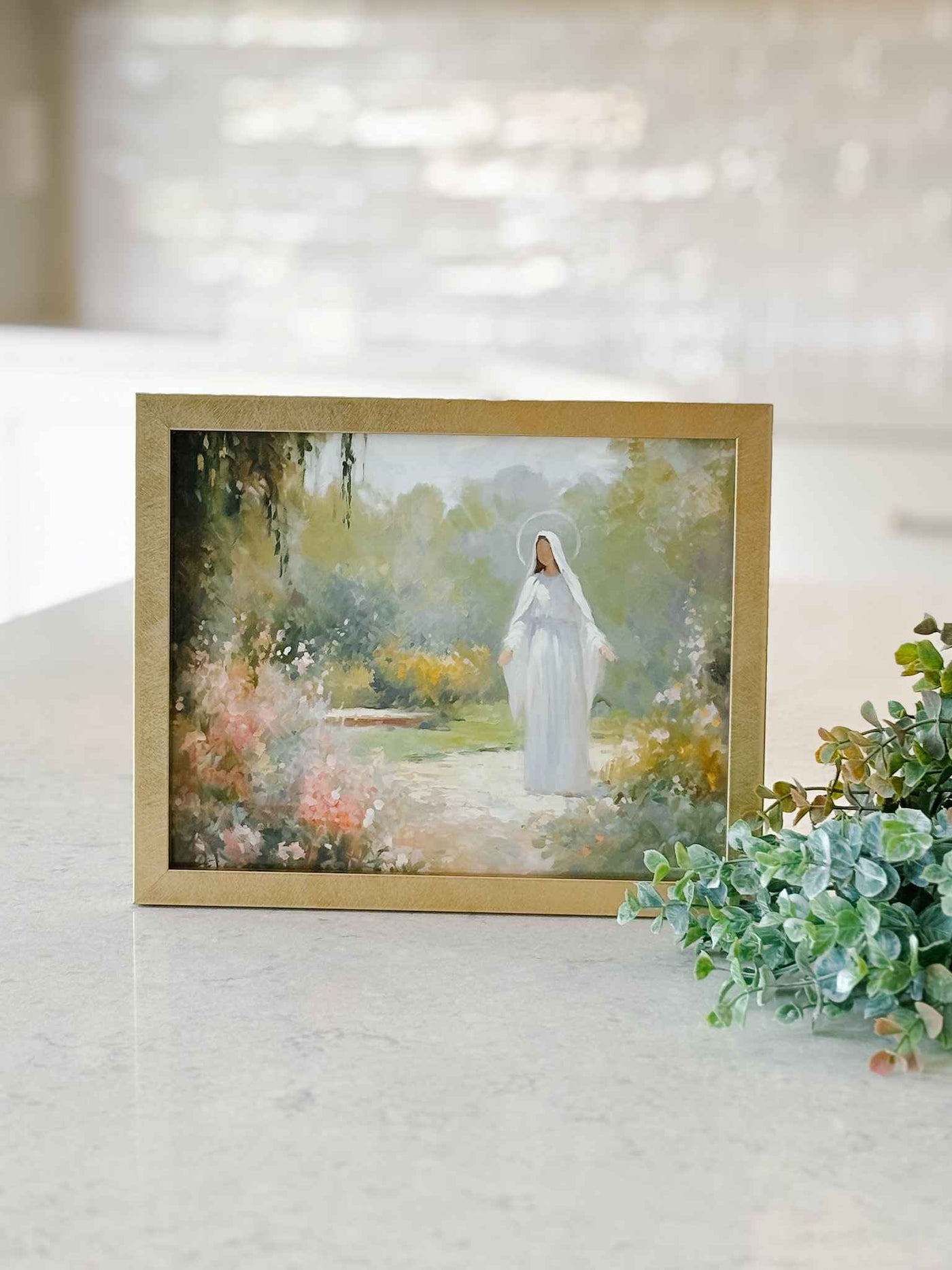 Mary in the Garden - Modern Art Print