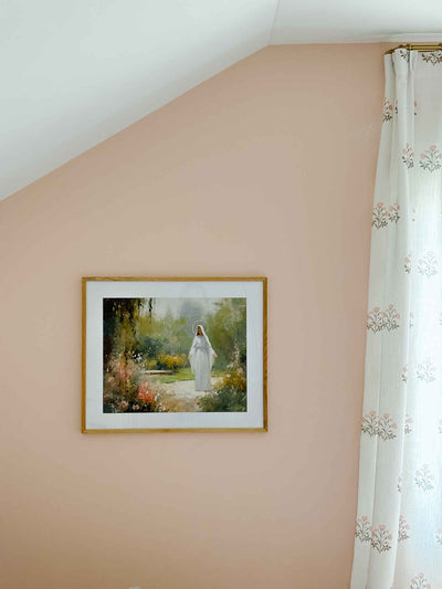 Mary in the Garden - Modern Art Print