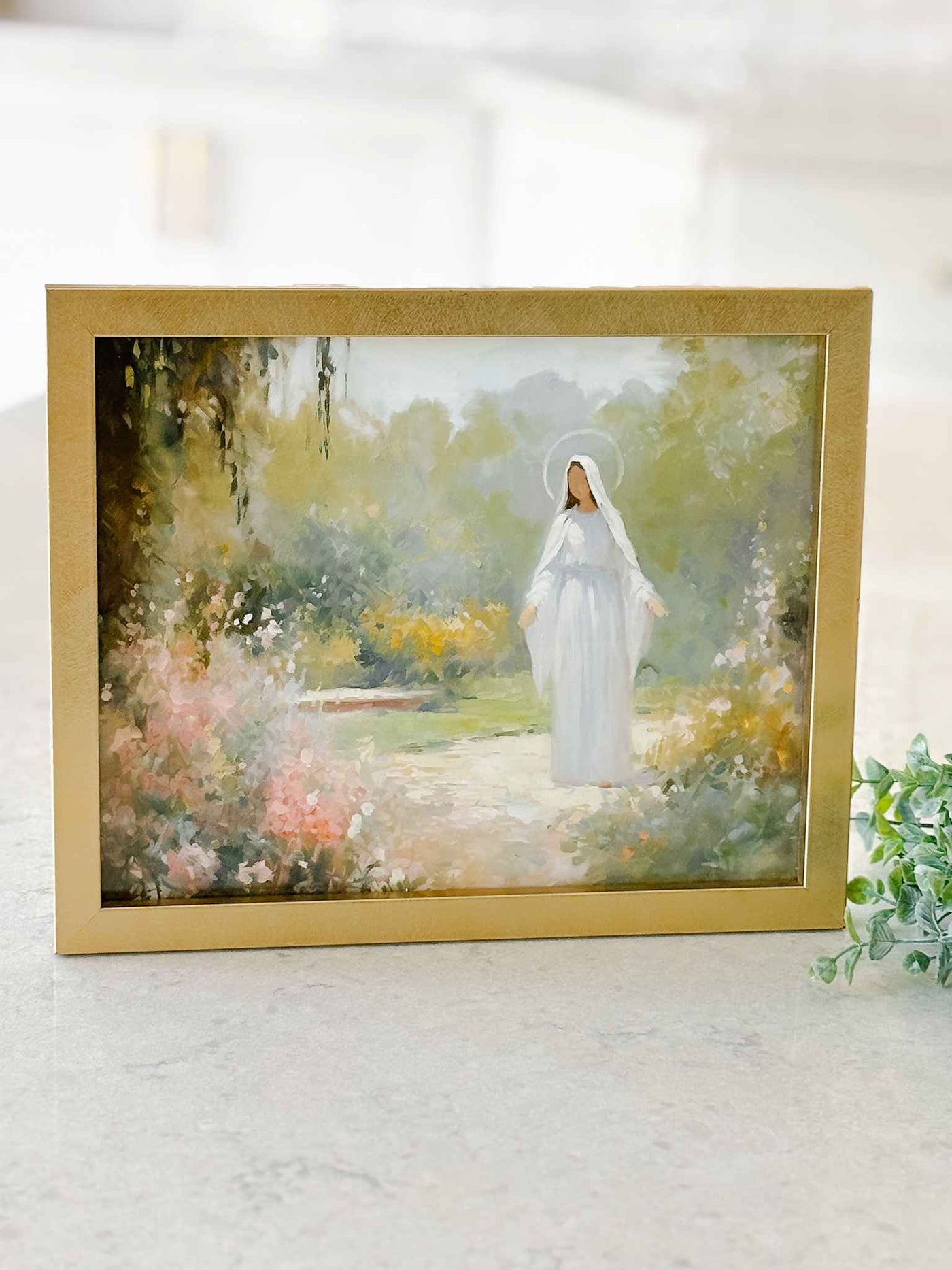 Mary in the Garden - Modern Art Print