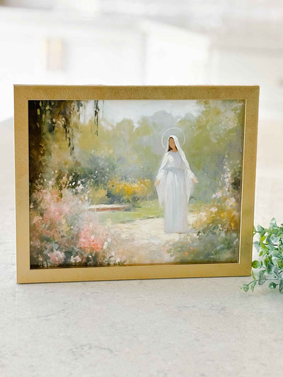Mary in the Garden - Modern Art Print