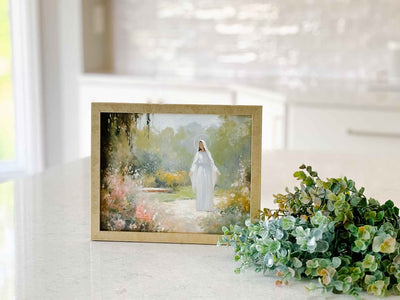Mary in the Garden - Modern Art Print