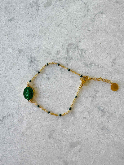 Mini Santa Bracelet - Forrest Green