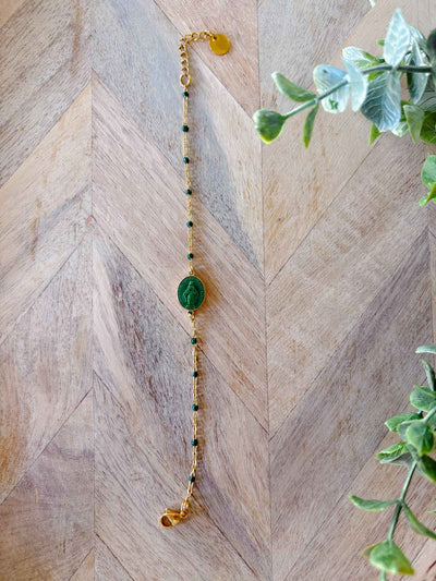 Mini Santa Bracelet - Forrest Green