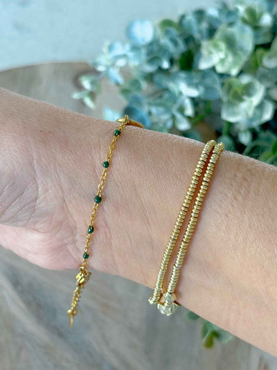 Mini Santa Bracelet - Forrest Green