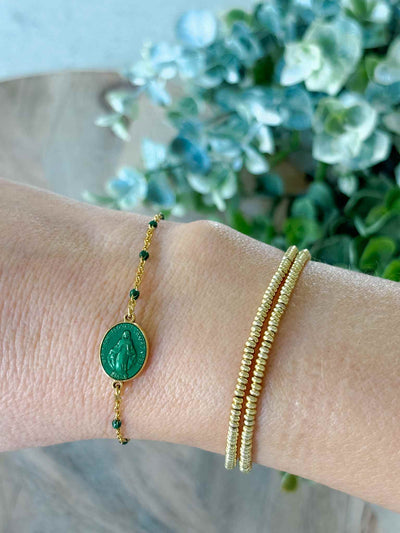 Mini Santa Bracelet - Forrest Green
